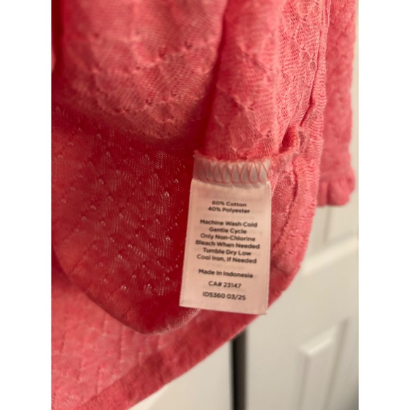 Talbots Pointelle V-Neck Pullover in Light Azalea Heather Size 1X NWT MSRP $85 - Picture 5 of 8